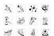 Science Doodles Icons Set, a Solid Icon by Prosymbols (Thumbnail 6 of 6)