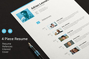 4 Pieces Resume, a Resume Template by sz81 (Thumbnail 4 of 4)