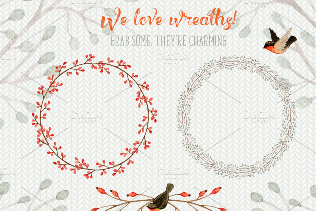 Autumn Charm Watercolor collection, an Illustration by Watercolor Nomads (Photo 6 of 8)