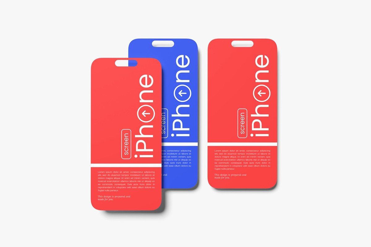 Phone Screen Mockup, an iPhone Mockup by AndikaGraphic (Photo 3 of 5)