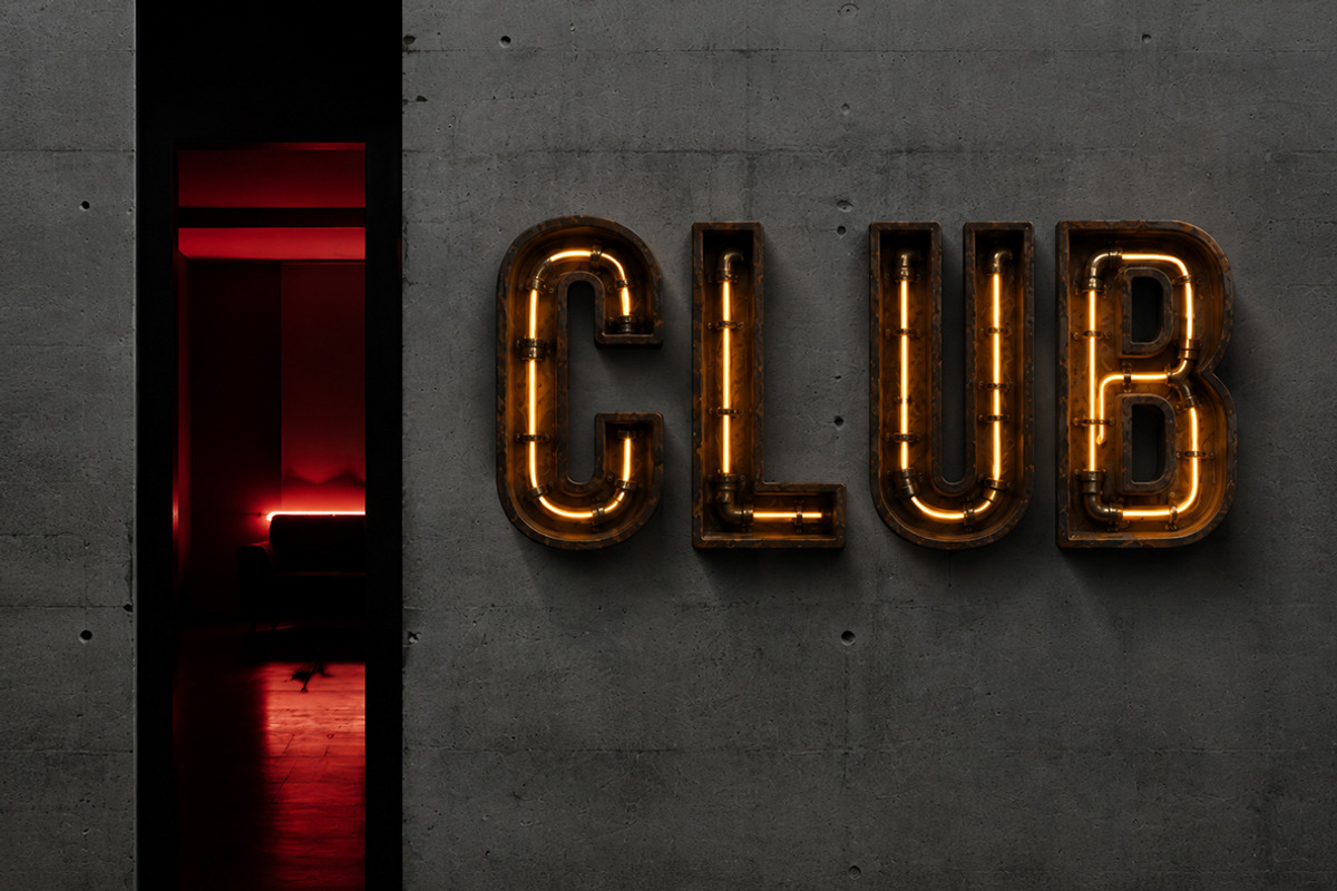 Rusty Neon Font, a Sans Serif Font by Handmadefont (Photo 17 of 19)
