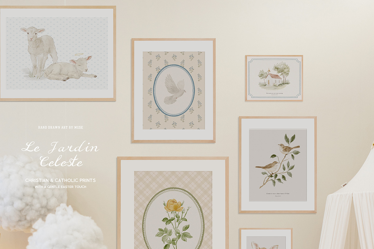 Le Jardin Céleste Christian Prints, a Background Graphic by Muse Artist (Photo 25 of 26)