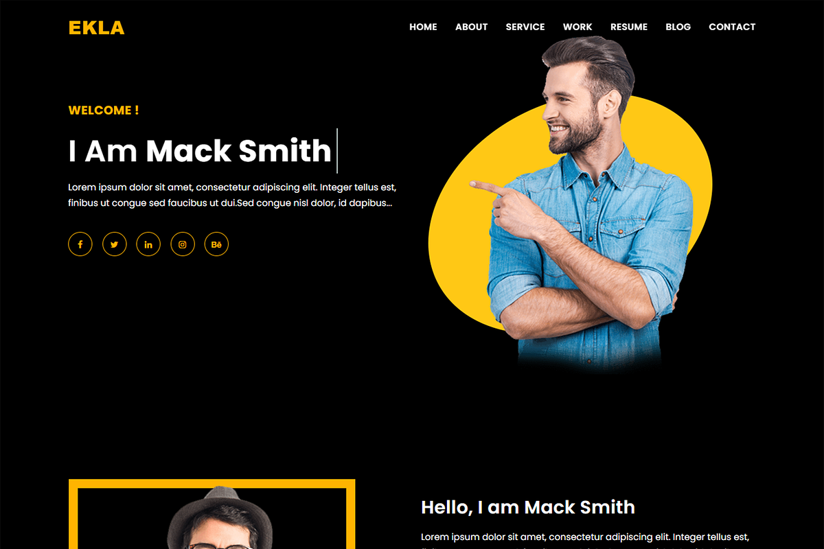 Developer Portfolio HTML Template, a HTML Template by Themeplaza (Photo 2 of 3)