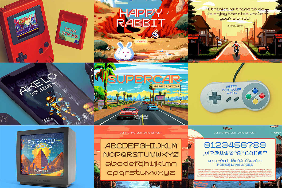 Special Game Font Bundle, a Script Font by Ditatype (Photo 3 of 12)