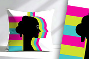 Women's Profile Pop Poster, a Person Illustration by Sharon Schwalbe (Thumbnail 2 of 5)