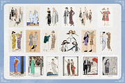 Vintage 1920s Fashion Posters Bundle, a Person Illustration by Golden Vision Studio (Thumbnail 8 of 10)