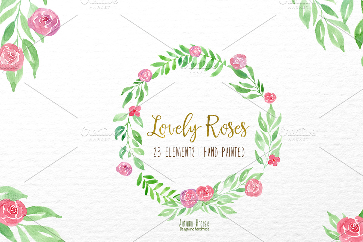 Watercolor,lovely roses, a Decorative Illustration by Autumn Breeze (Photo 4 of 5)