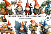 Watercolor Fall Garden Gnomes, an Illustration by Craft Nest (Thumbnail 1 of 4)