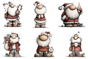 Whimsical Christmas Grandpa Clipart, an Illustration by designcity5 (Thumbnail 5 of 5)