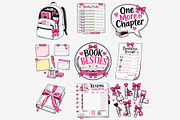 Book Besties Clipart Bundle, a Person Illustration by Tanya Kart (Thumbnail 5 of 12)