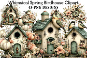 Whimsical Spring Birdhouse Clipart, an Illustration by Daily.Designs (Thumbnail 1 of 8)