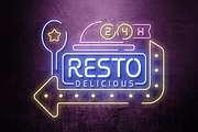 Flare - Neon Light Party Font, a Sans Serif Font by Hamz Studio (Thumbnail 4 of 8)