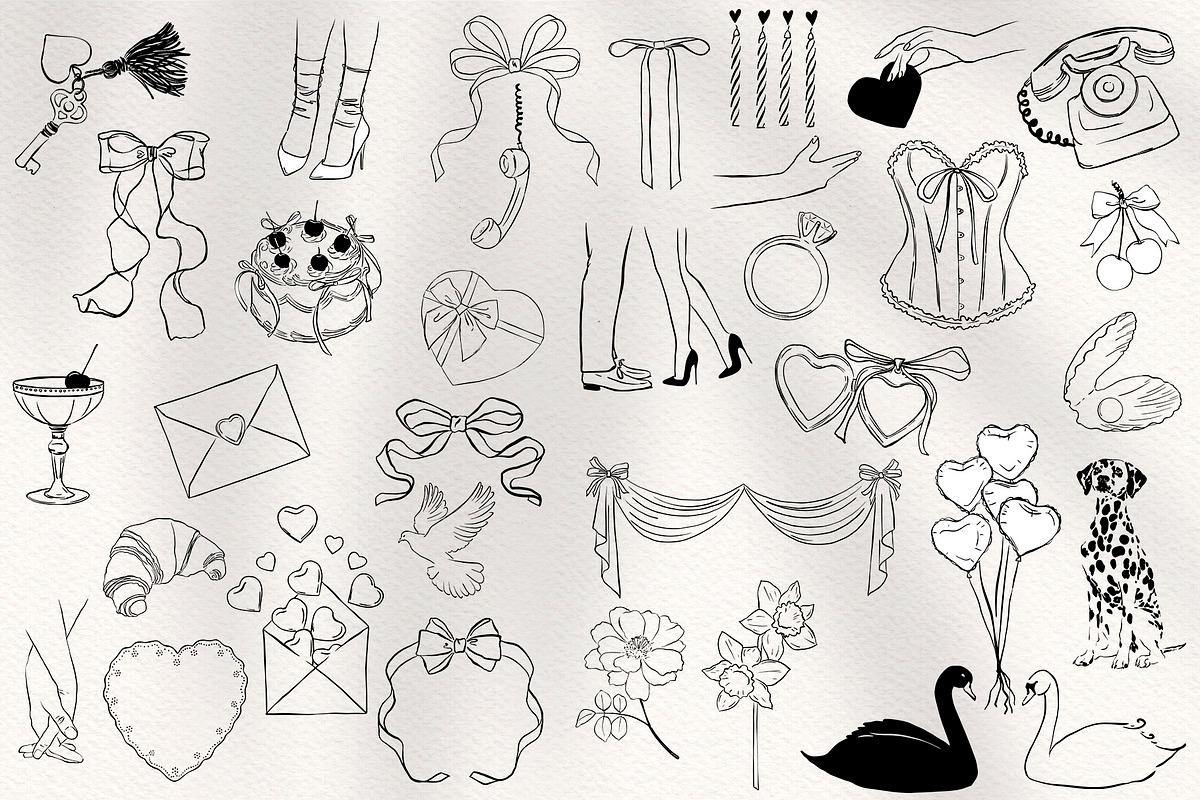 Valentine's love Illustration pack, an Object Graphic by Deveze Art & Co (Photo 3 of 9)