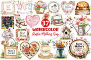 Rustic Mothers Day Clipart, an Illustration by Dream Creation (Thumbnail 1 of 4)