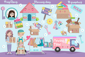 Moving day clipart