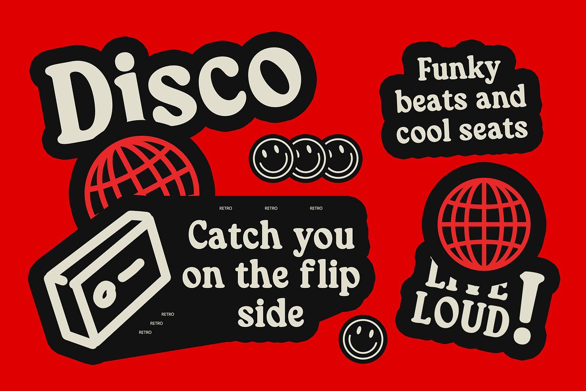 CS Chucky – Retro Font, a Serif Font by Craft Supply Co. (Photo 6 of 8)