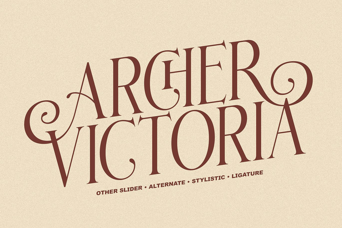 Quinther - Ligature Display Serif, a Serif Font by Luna Shop (Photo 6 of 6)