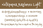 Notepaper Airplanes Light, a Script Font by Brittney Murphy Design (Thumbnail 2 of 3)
