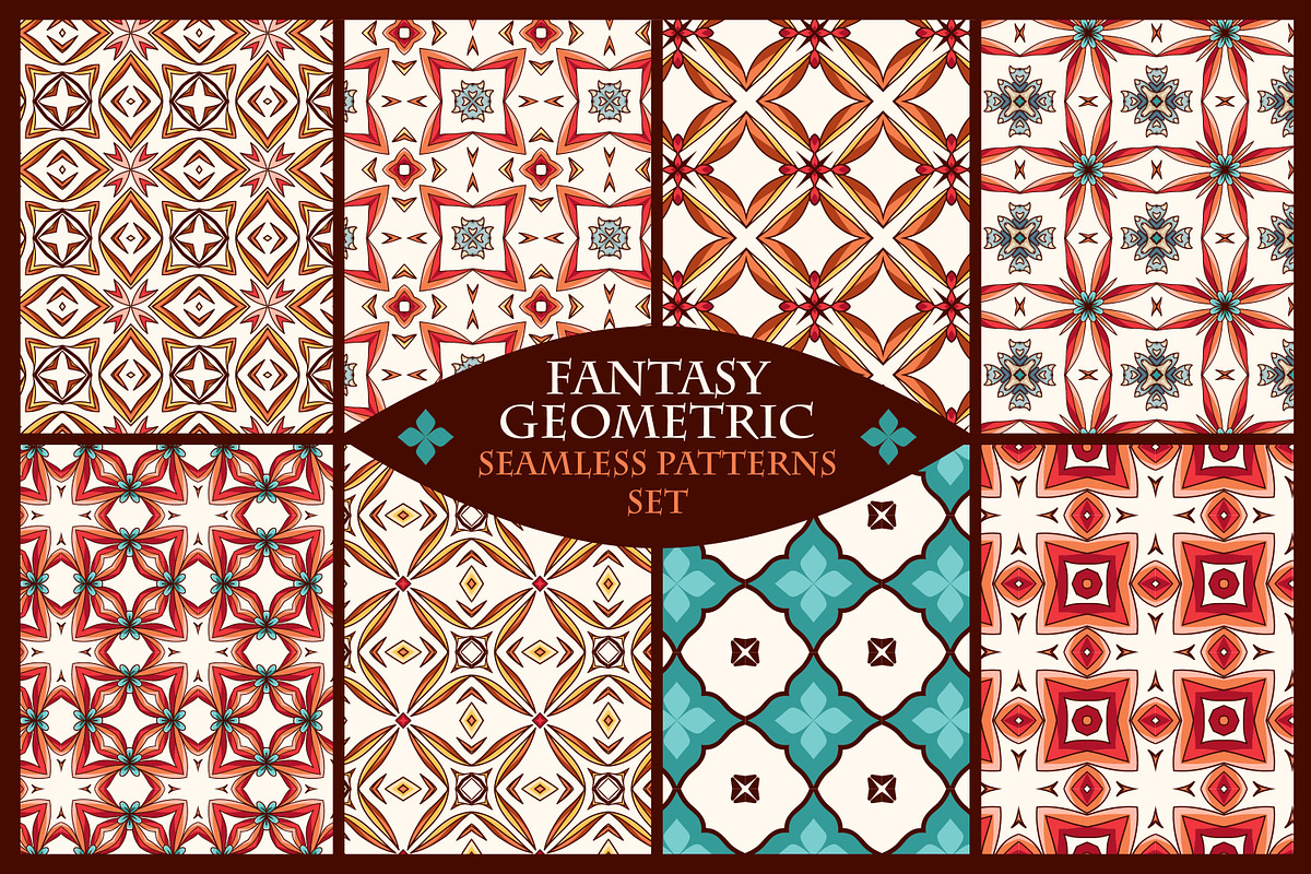 Set of geometric patterns