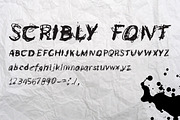 Scribly - a perfectly messy font, a Sans Serif Font by Mike Brennan Art & Design (Thumbnail 2 of 4)