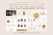 Life Coach Website Template Canva, a Landing Page Template by vectorocean (Thumbnail 5 of 11)