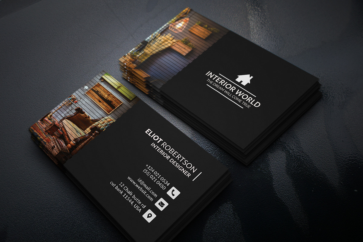 Interior Business Card, a Business Card Template by Helal Shop (Photo 2 of 4)
