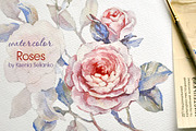 Watercolor Roses, an Illustration by Ksenia Selianko (Thumbnail 1 of 2)