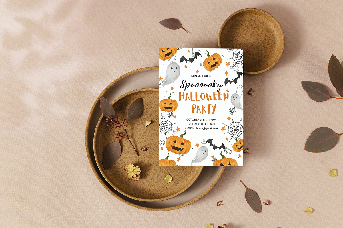Editable Halloween Party Invitation, an Invitation Template by ForeverPrint (Photo 2 of 6)