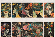 CELESTIAL PEOPLE JUNK JOURNAL PAGES, a Person Illustration by Daring Digies (Thumbnail 3 of 8)