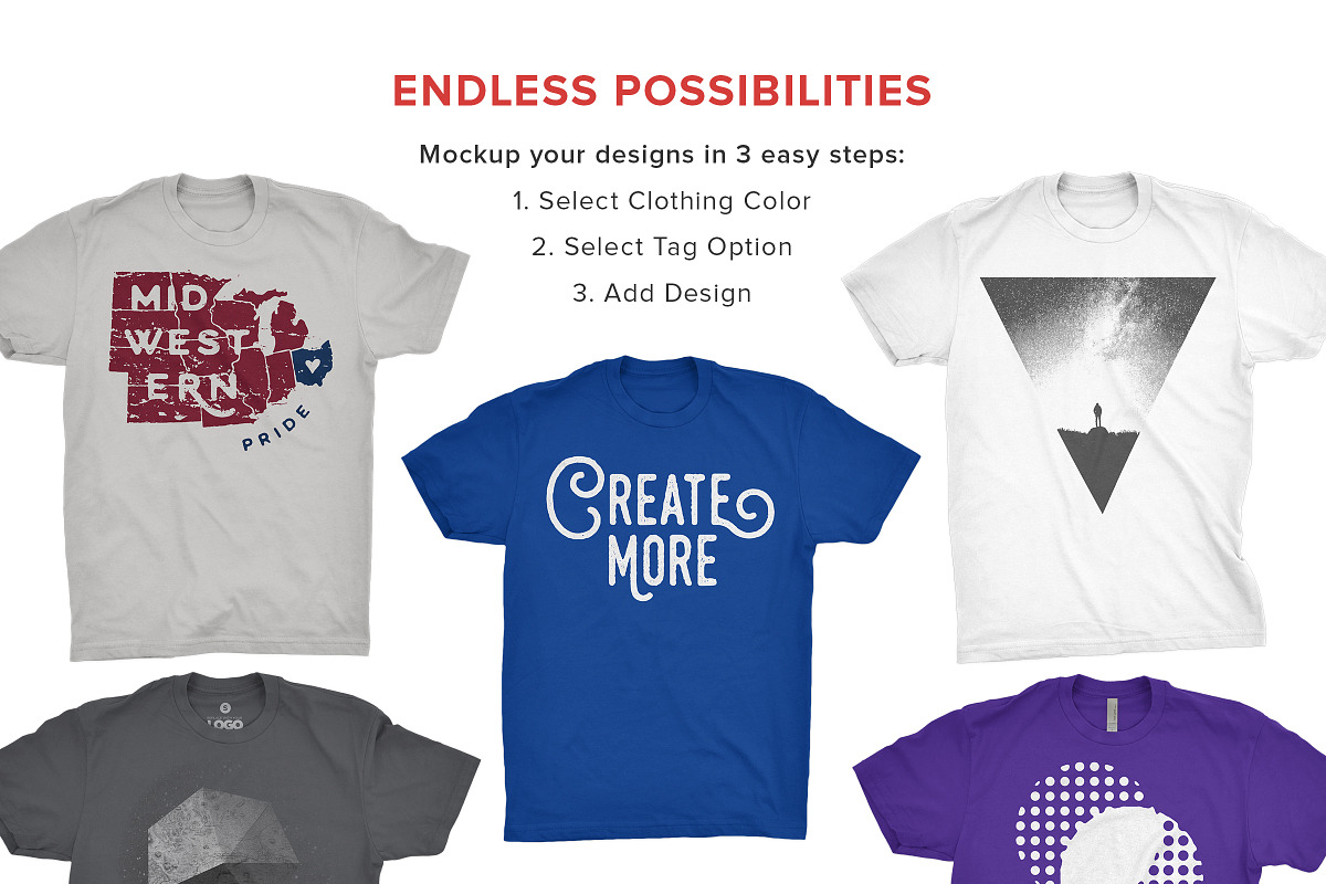 Next Level Cotton T-Shirt Mockups, a Shirt Mockup by Brent Galloway (Photo 5 of 5)