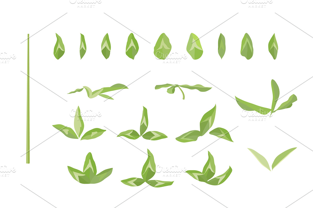 Vector object brushes. Clover preview 4