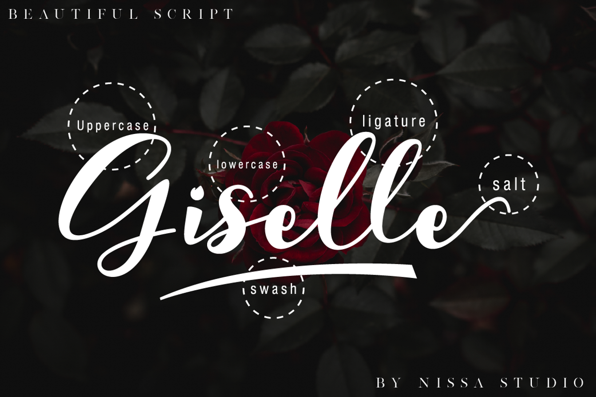 Giselle - Elegant Script Font, a Script Font by Nissa Studio (Photo 8 of 12)