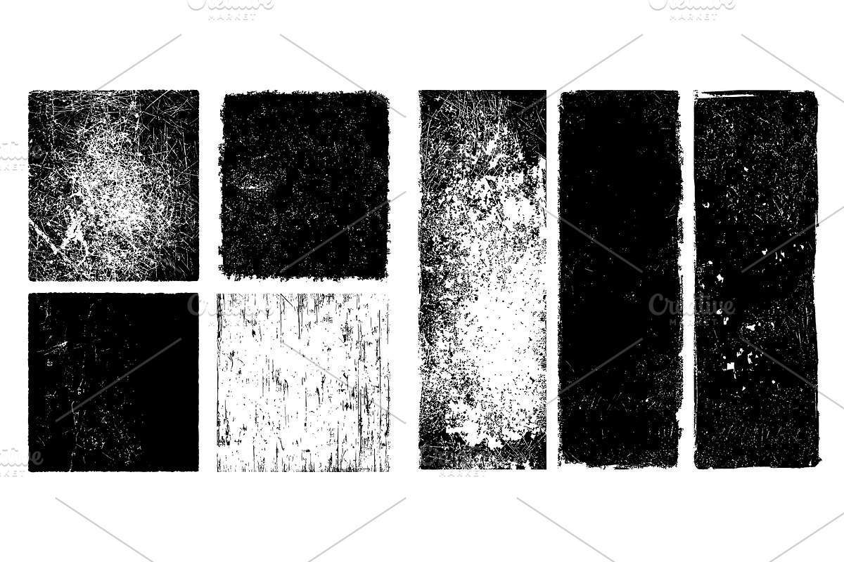 Rough blocks patterns grayscale, a Texture Illustration by Valerie Bodnar