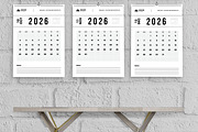 2026 Wall Calendar Template Design, a Stationery Template by MightyDesign (Thumbnail 5 of 8)