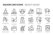 Square line icons, an Outline Icon by Howcolour (Thumbnail 44 of 85)