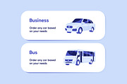Passenger transfer, taxi order cards, a Transportation Illustration by PaperTrident (Thumbnail 9 of 12)