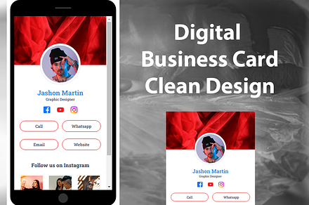 Digital Business Card 001, a HTML Template by QuickArtisan