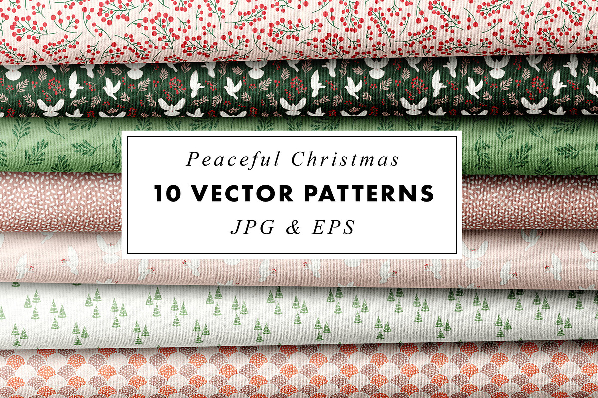 Christmas vector pattern collection, a Pattern Graphic by Heartmade by Claudia (Photo 1 of 5)