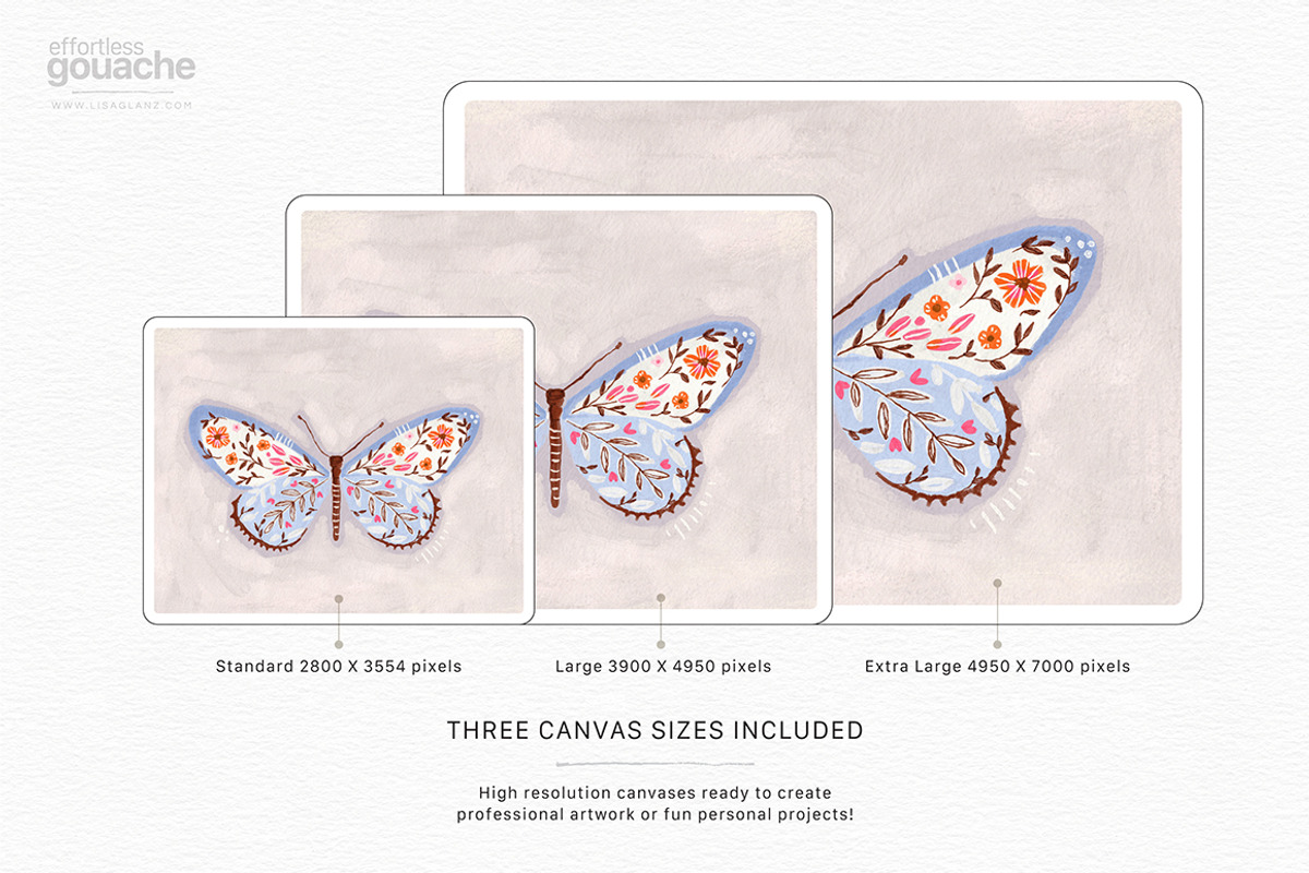 Gouache Brushes for Procreate, a Brush Add-On by Lisa Glanz (Photo 6 of 14)