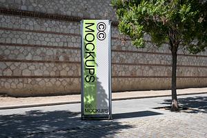 Madrid Banner Sign Mockup B005