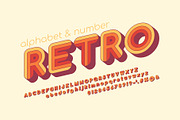 Striped Retro 70s Alphabet, a Graphic by Pro_Vector (Thumbnail 2 of 2)