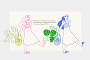 Plant Lady - aesthetic line art, a Person Illustration by Annakniaz (Thumbnail 13 of 17)