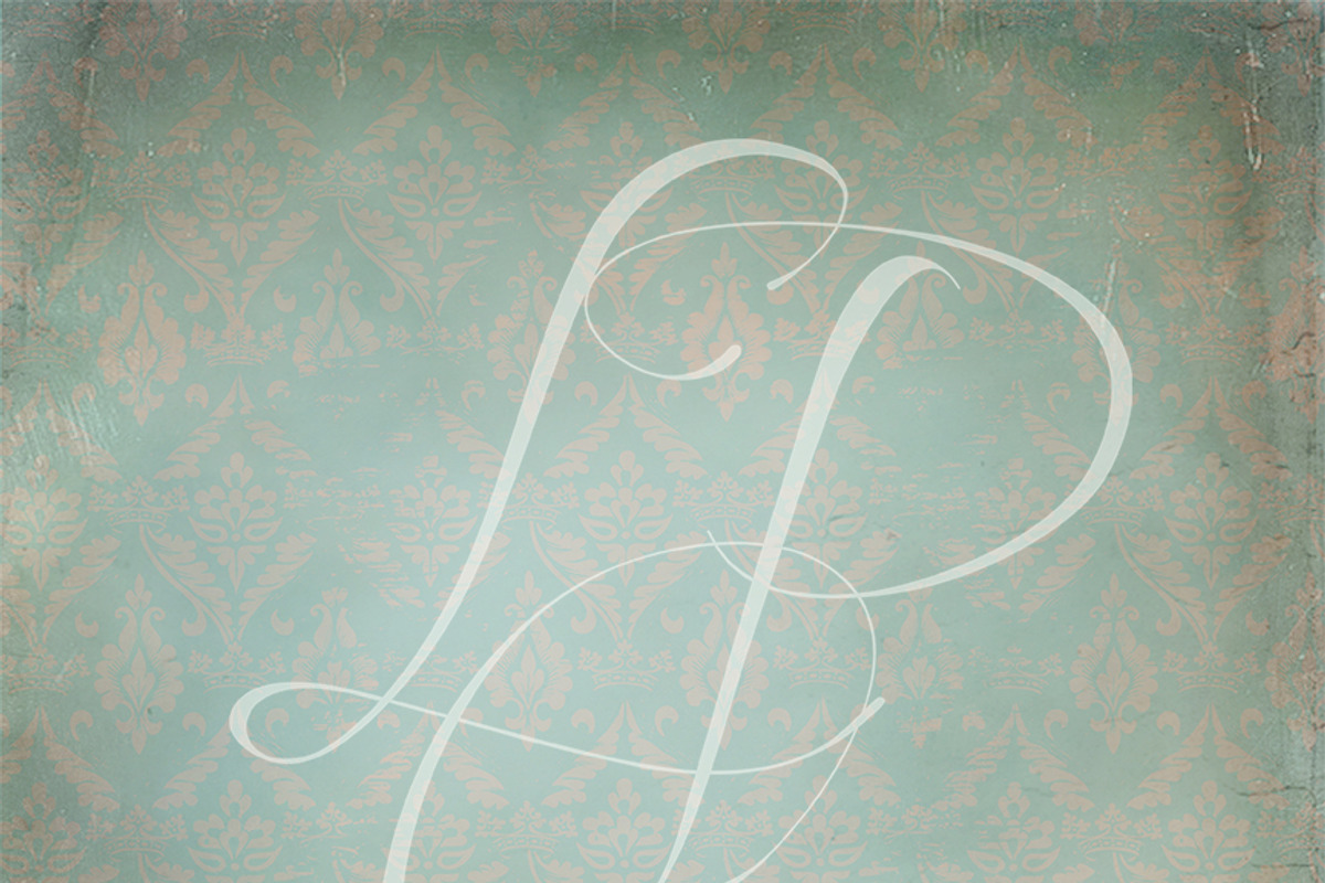 Vintage Grungy Damask Textures preview 3