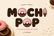 Mochi Pop - Sweet Display Font, a Handwritten Font by overlaytemplates (Thumbnail 1 of 5)