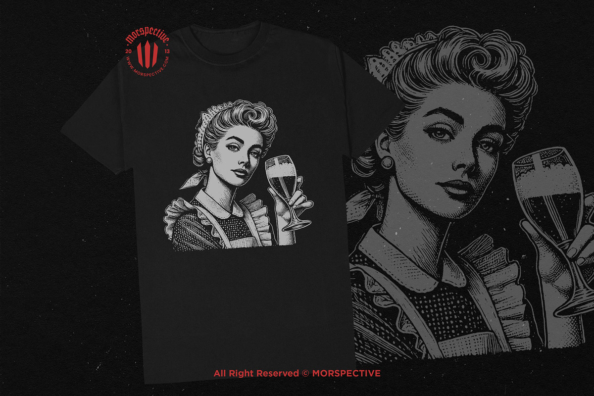 10 Bundle Dark Art Retro Housewife, an Illustration by Morspective (Photo 2 of 7)