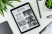 3 Page Newspaper Media Kit Template, a Presentation Template by ZoloDesignHub (Thumbnail 5 of 8)