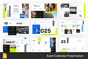 Event Calendar Google Slides, PPoint, a Presentation Template by Fit-tee (Thumbnail 1 of 4)
