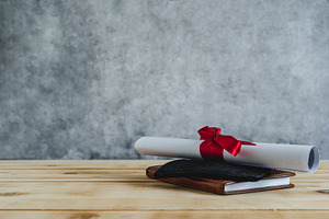 Graduated university background