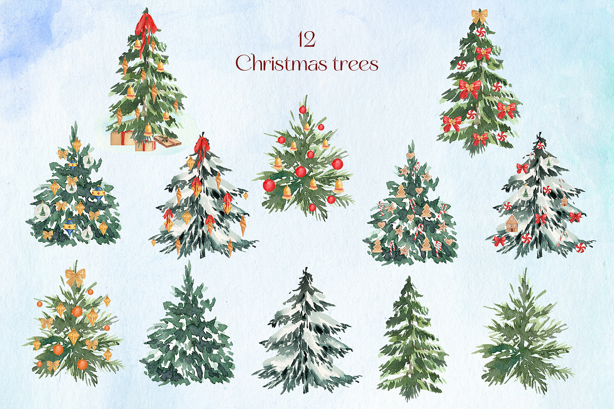 Merry & Bright Classic Christmas, a Seasonal Illustration by Catch the Dream Art (Photo 5 of 16)