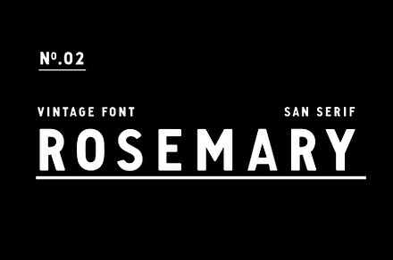 Rosemary - Vintage San Serif